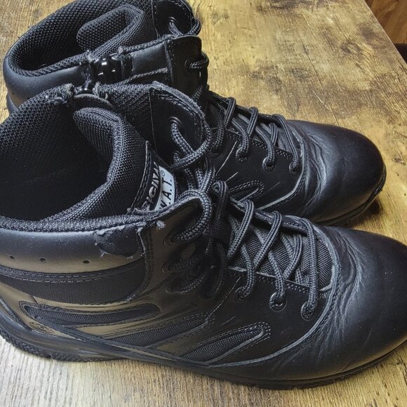 Original Swat Force 6“ Side Zip 153101 Mens Black Leather Tactical Boots 10M - Picture 3 of 9